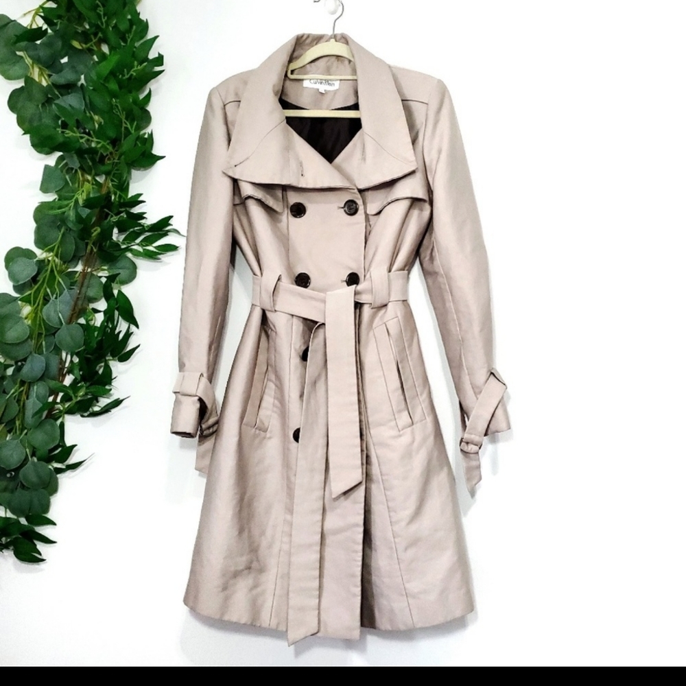 Calvin Klein Double Breasted Trench Coat